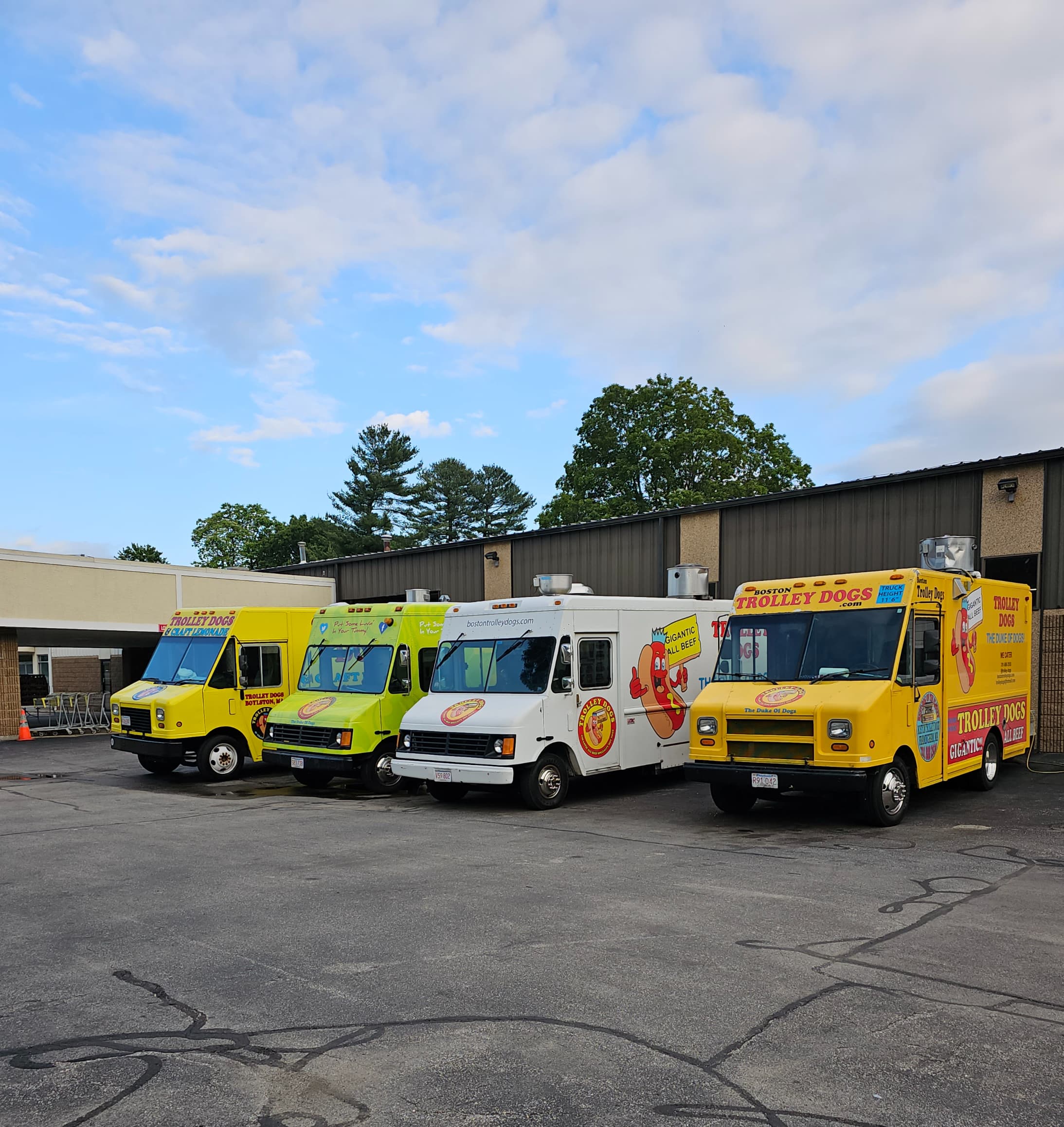 Trolley Dogs serving a large crowd at an event