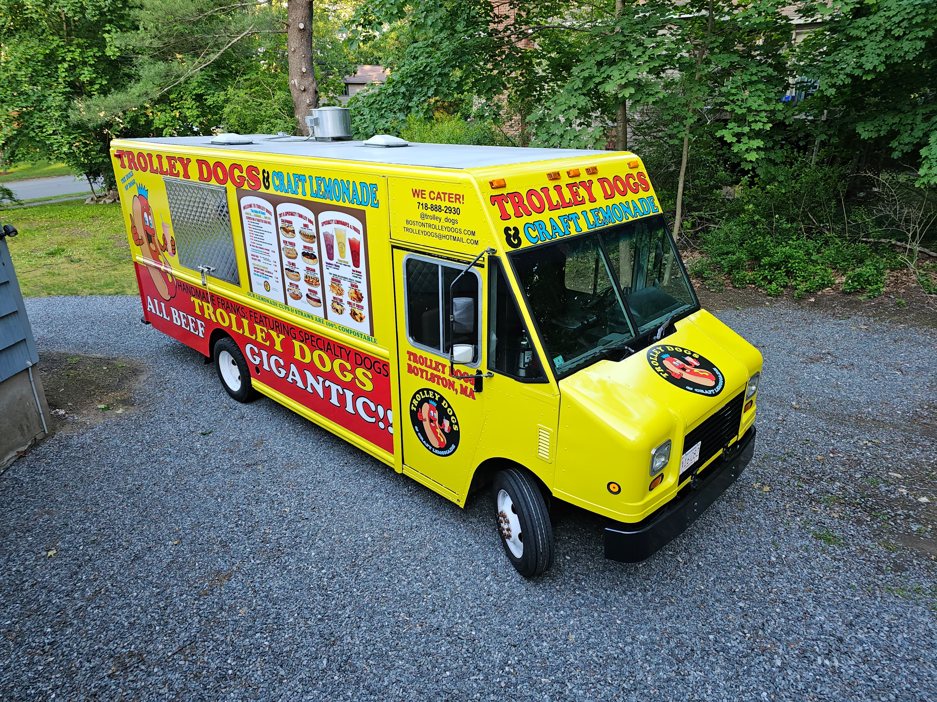 Trolley Dogs food truck at an outdoor event